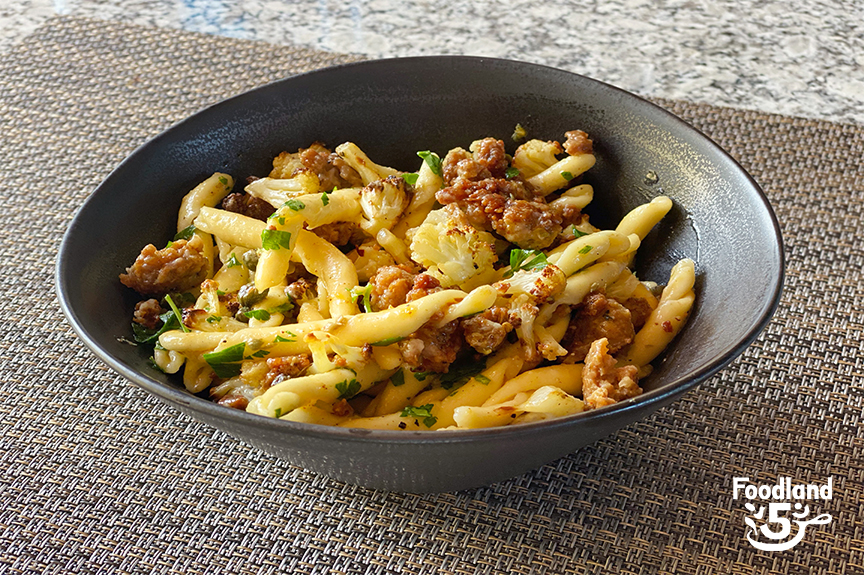 Roasted Cauliflower Pasta